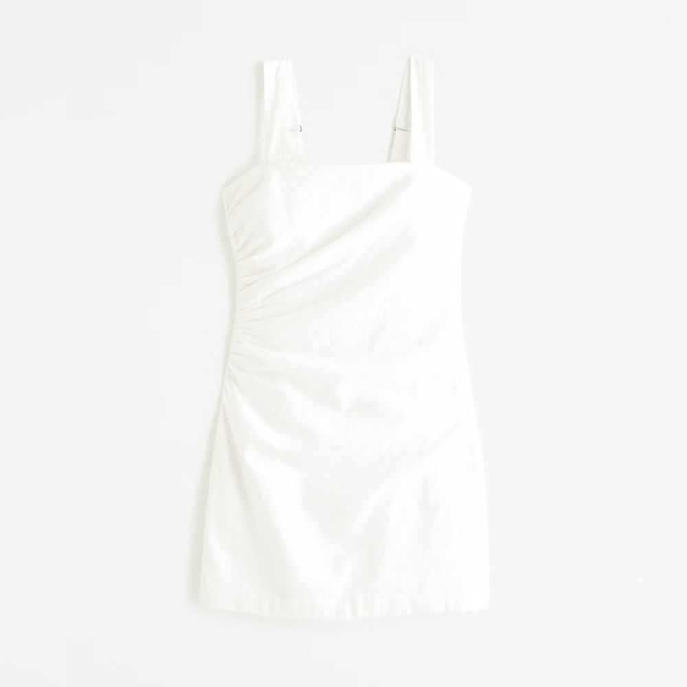 Abercrombie and Fitch Cotton Blend Cross Elastic Mini Dress Womens Medium